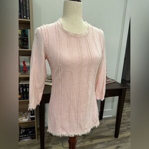 J’ENVIE | Women's Pink Fringed Top XS